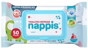 * PROMO TOALLA HUMEDA NAPPIS FISHER PRICE 50