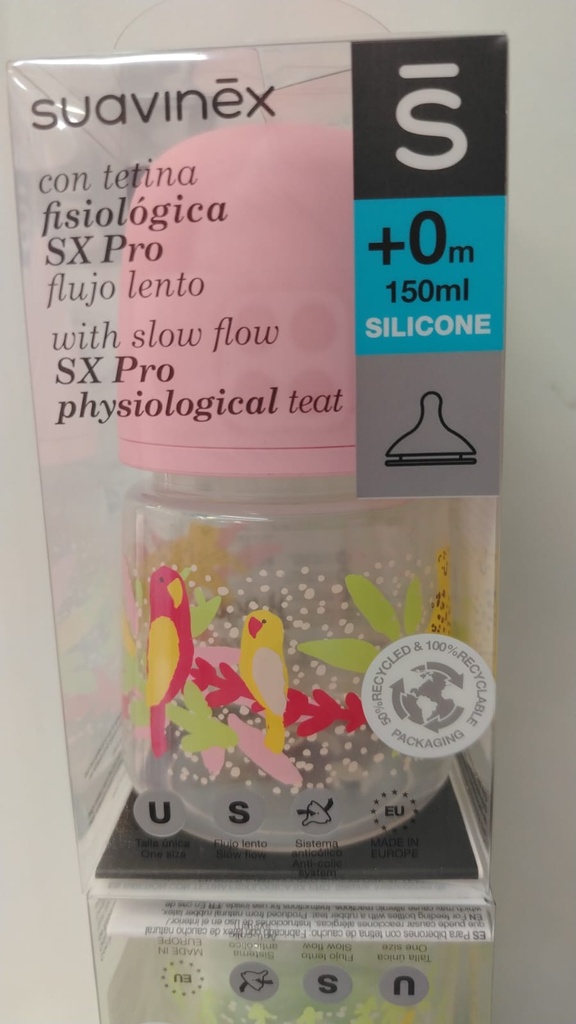 BIBERON SUAVINEX ROSADO  150ML