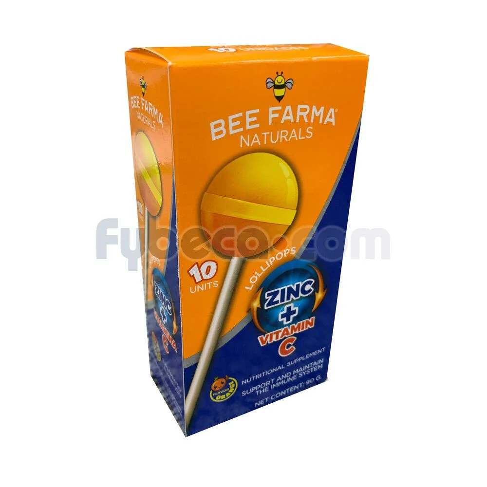 CHUPETES DE ZINC + VITAMINA C 10UN