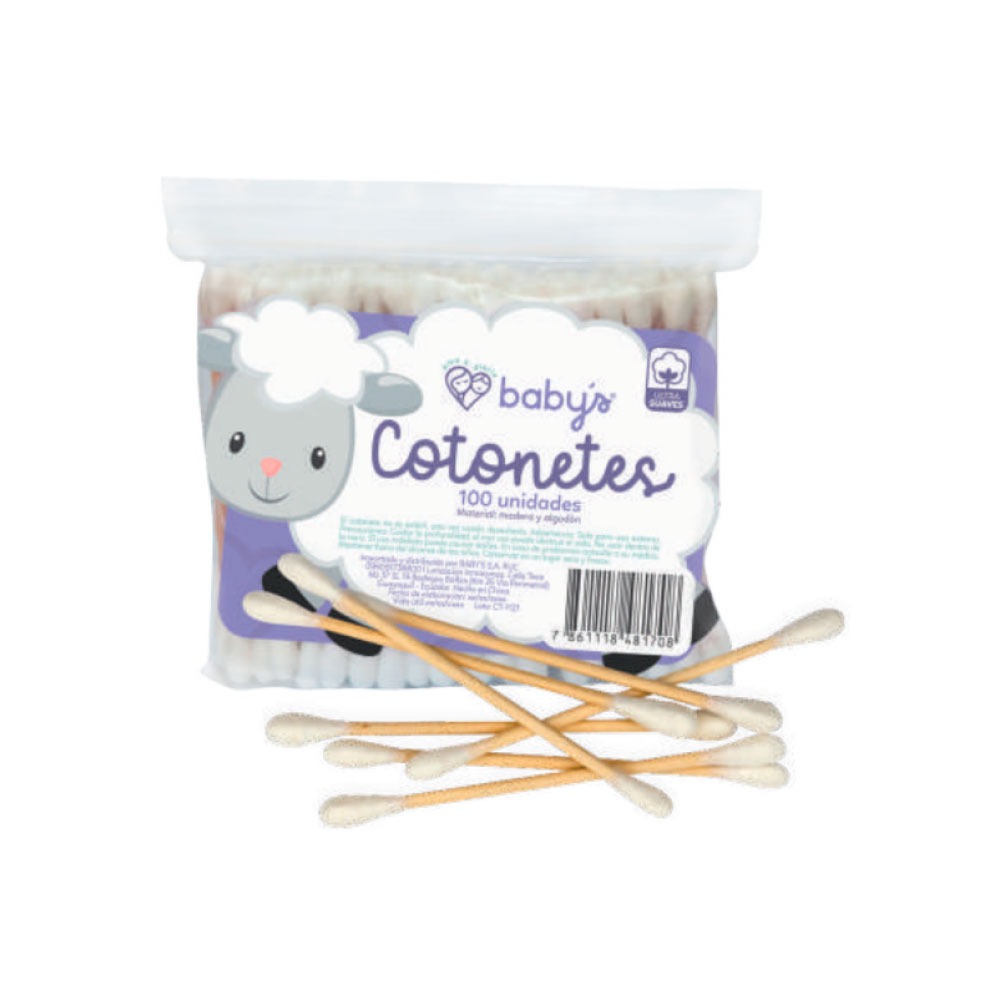 COTONETES BABY DE MADERA
