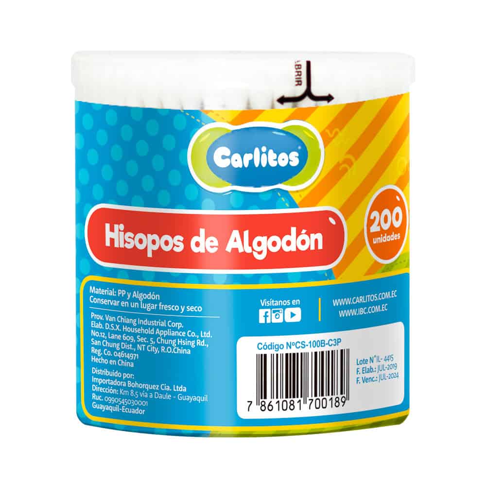 HISOPOS CARLITOS 200