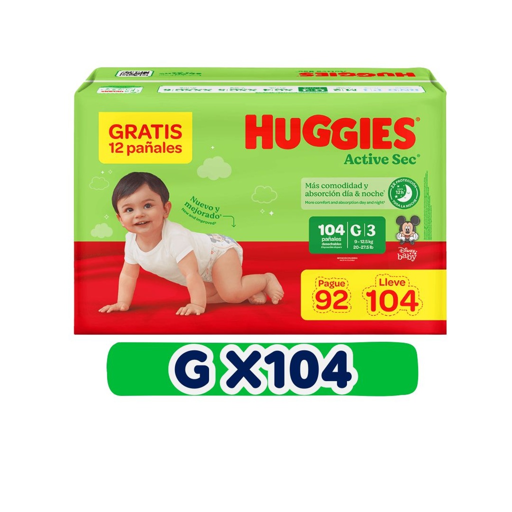 HUGGIES ACTIVE SEC G 104