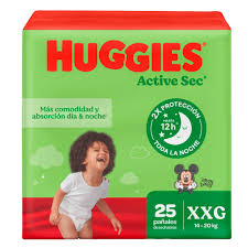 HUGGIES ACTIVE SEC XXG 25