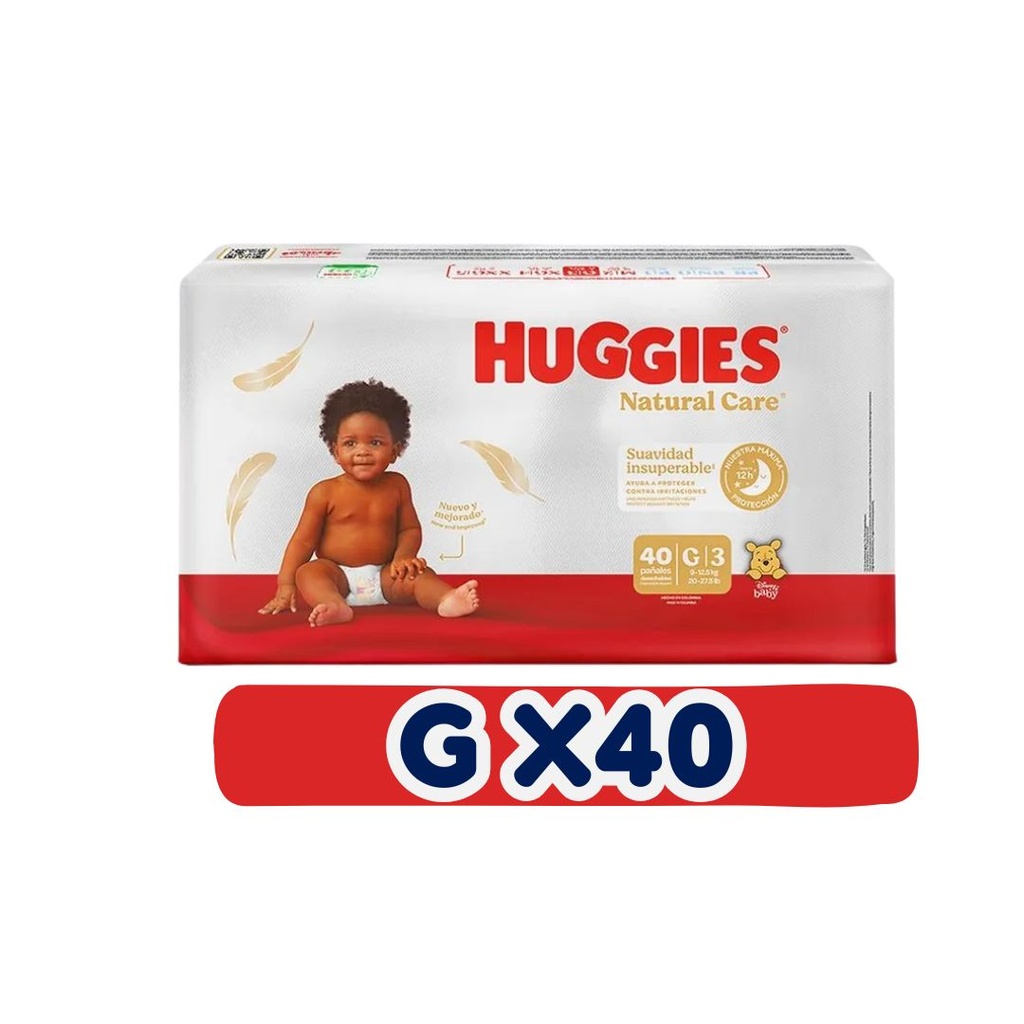 HUGGIES NATURAL CARE G 40