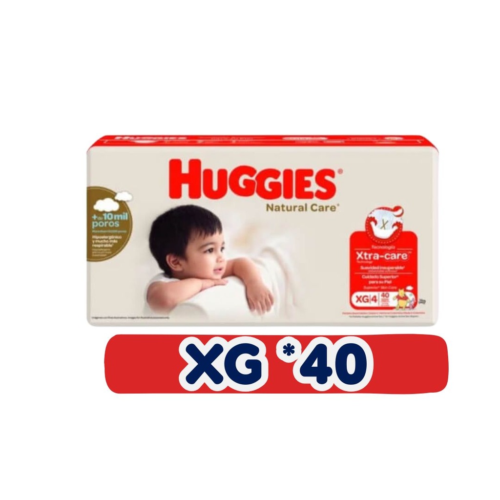 HUGGIES NATURAL CARE XG 40