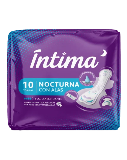 TOALLA FEMENINA INTIMA NOCTURNA 10