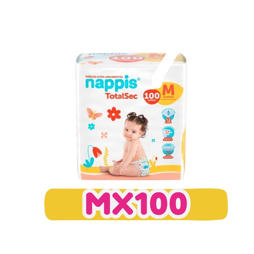 NAPPIS TOTAL SEC M 100