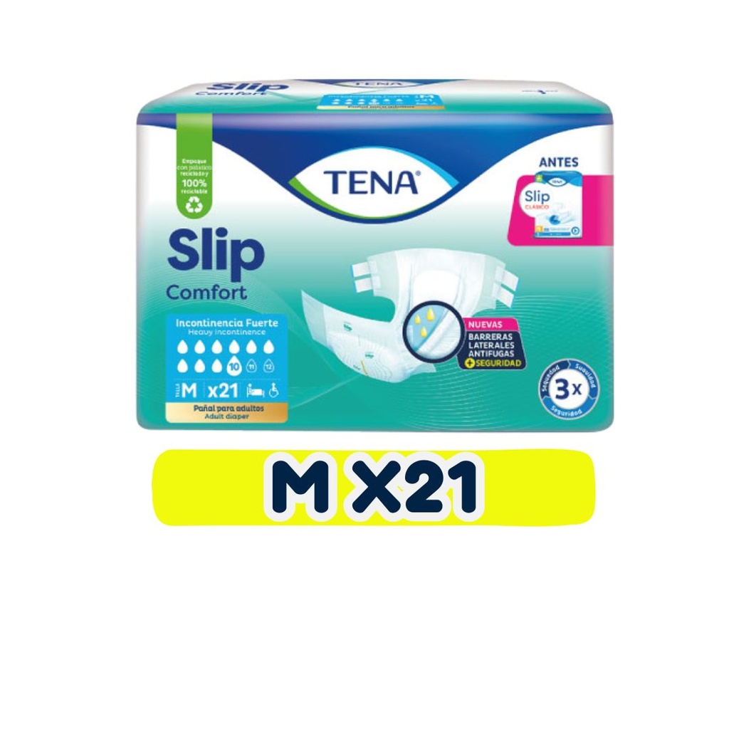 PAÑAL ADULTO TENA SLIP COMFORT M 21