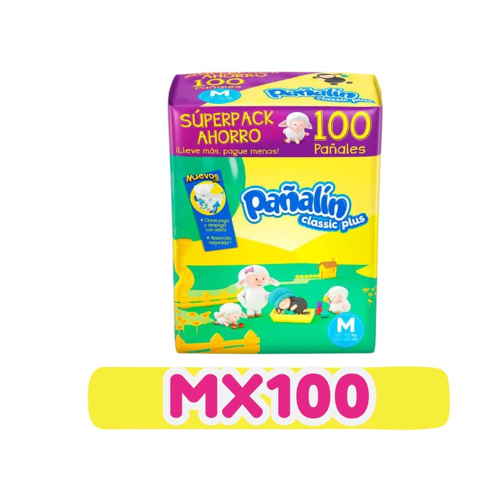 PAÑALIN CLASICO PLUS M 100