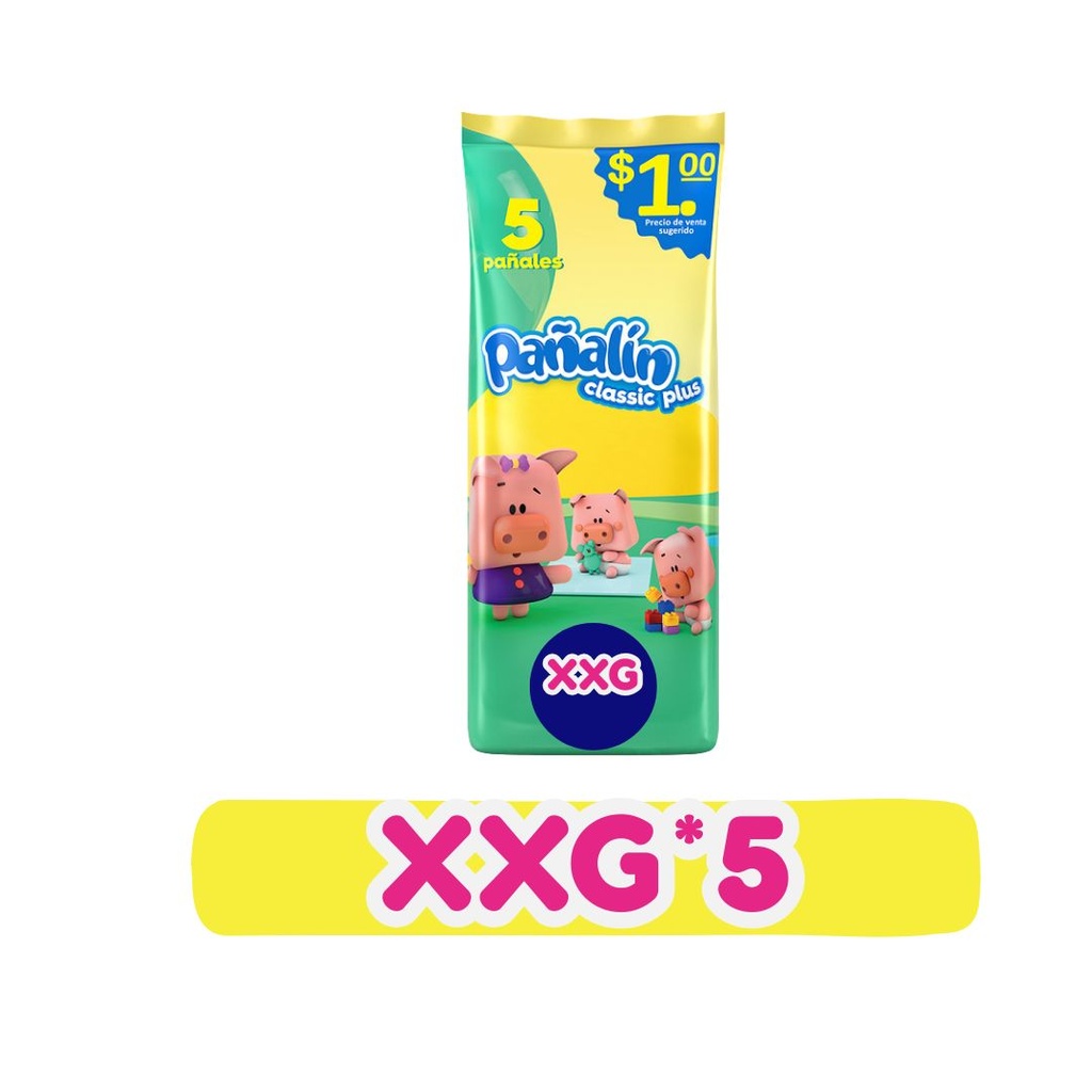 PAÑALIN CLASICO PLUS XXG 5