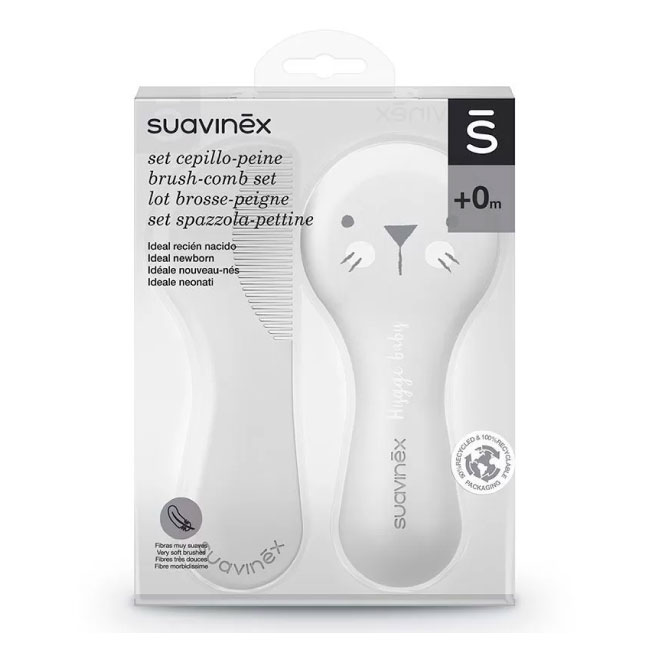 SET CEPILLO Y PEINILLA SUAVINEX BLANCO