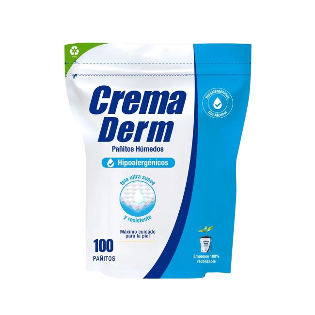 TOALLA HUMEDA CREMA DERM X 100 FUNDA