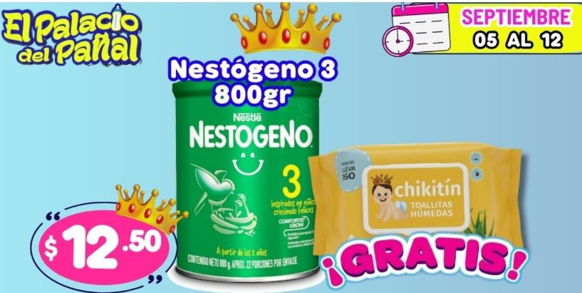 COMBO 1 NESTOGENO 3 800GR+ 1 CHIKITIN