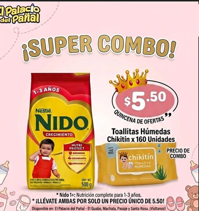 COMBO 1: NIDO +1  500GR + 1 CHIKITIN