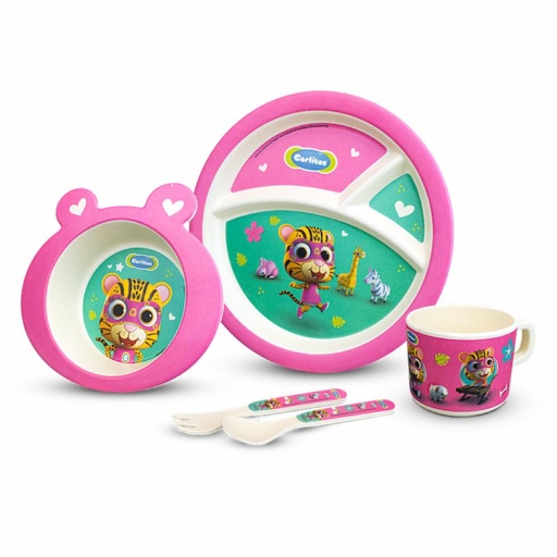 ****VAJILLA  CARLITOS BAMBU 5 PIEZAS