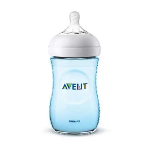BIBERON AVENT NATURAL AZUL +1M 260ML