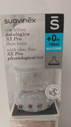 BIBERON SUAVINEX PLOMO  150ML