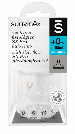 BIBERON SUAVINEX PLOMO  150ML