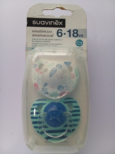 ENTRETENEDOR SUAVINEX ANATOMICO ALGAS 6-18