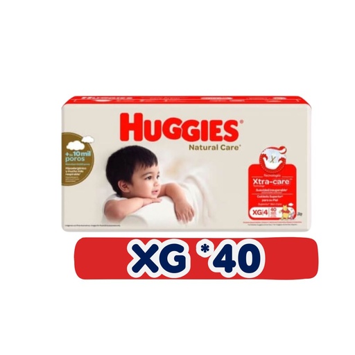 HUGGIES NATURAL CARE XG 40