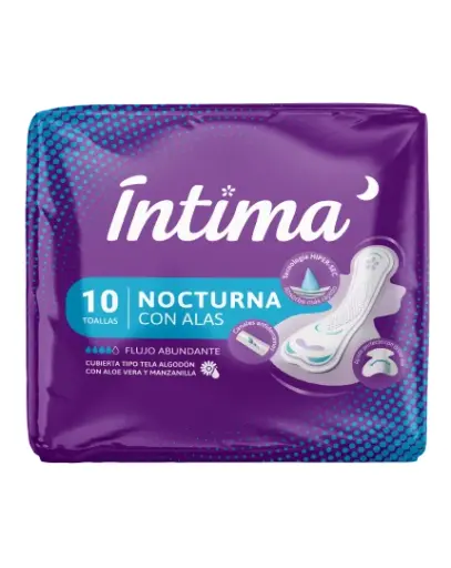 TOALLA FEMENINA INTIMA NOCTURNA 10
