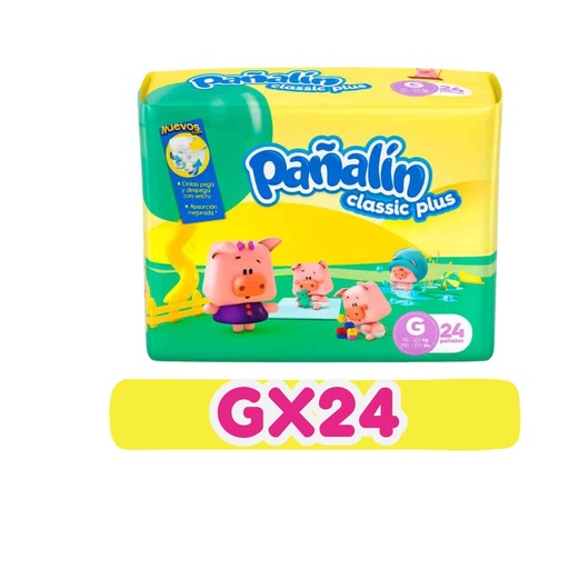 PAÑALIN CLASICO G 24