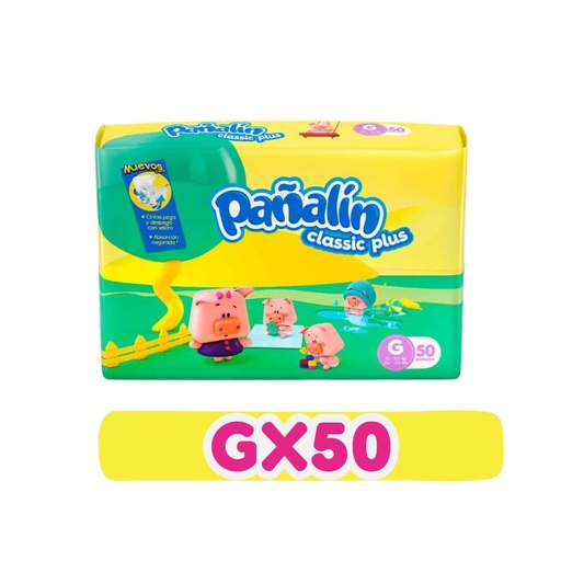 PAÑALIN CLASICO PLUS G 50