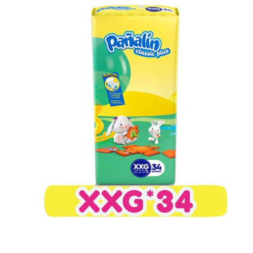 PAÑALIN CLASICO XXG 34