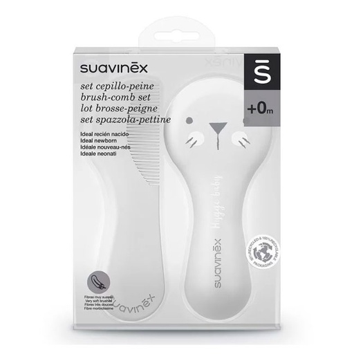 SET CEPILLO Y PEINILLA SUAVINEX BLANCO