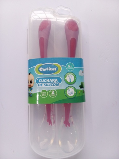 CUCHARA CARLITOS SILICONA 2PZS